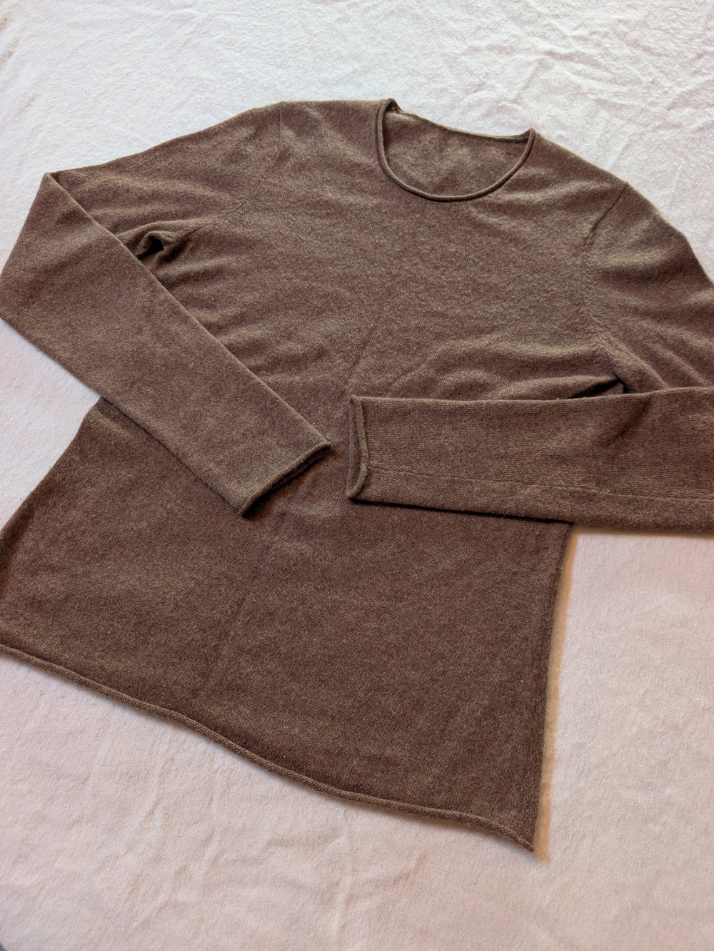 Cashmere Women's Brown Crewneck Sweater